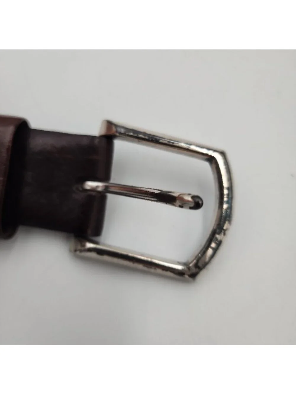 Brighton Belt Mens 34 Argyle Stitched Two Toned Brown Leather Fits 32-36